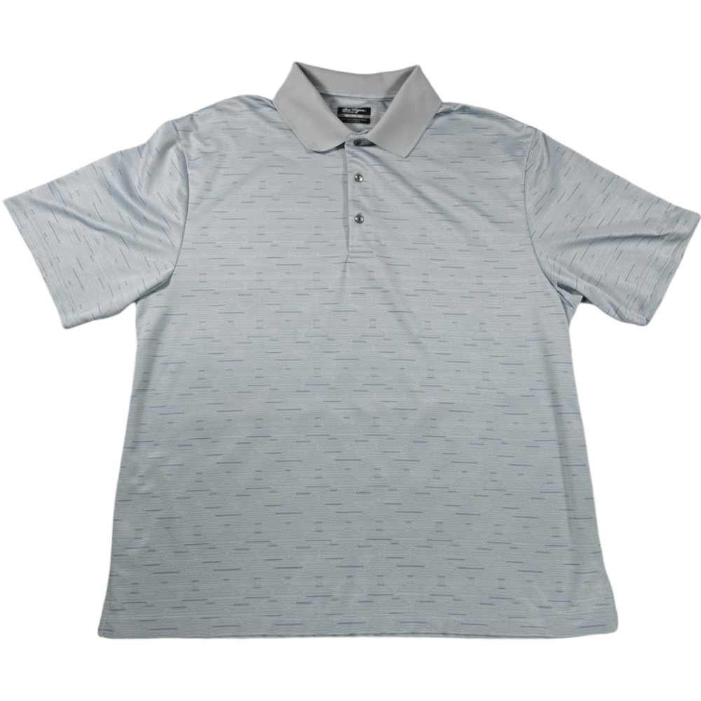 Ben Hogan Performance Men 2XL Golf Polo Shirt Short Sleeve Blue Gray EUC Classic